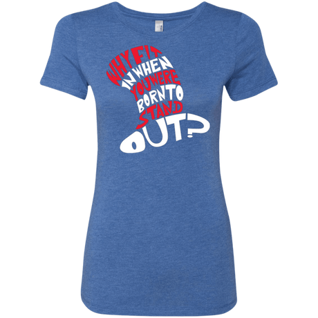 T-Shirts Vintage Royal / Small Cat In The Hat Women's Triblend T-Shirt