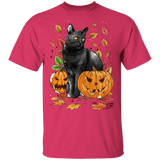 T-Shirts Heliconia / S Cat Leaves and Pumpkins T-Shirt