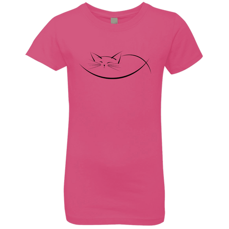 T-Shirts Hot Pink / YXS Cat Nap Girls Premium T-Shirt