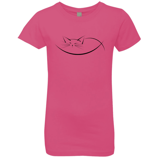 T-Shirts Hot Pink / YXS Cat Nap Girls Premium T-Shirt