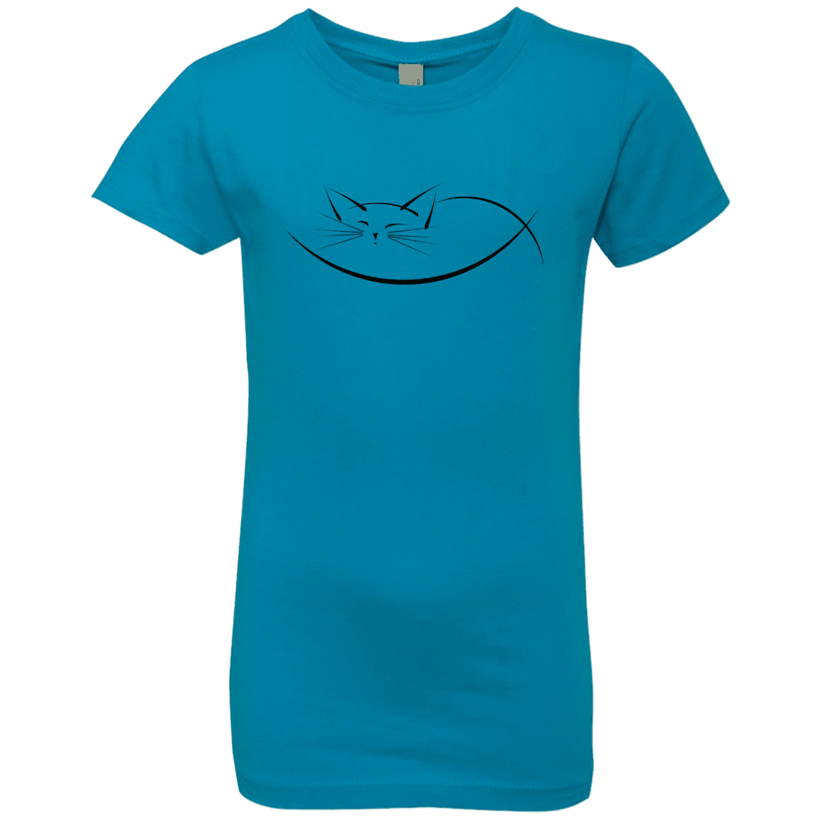 T-Shirts Turquoise / YXS Cat Nap Girls Premium T-Shirt