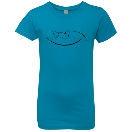T-Shirts Turquoise / YXS Cat Nap Girls Premium T-Shirt