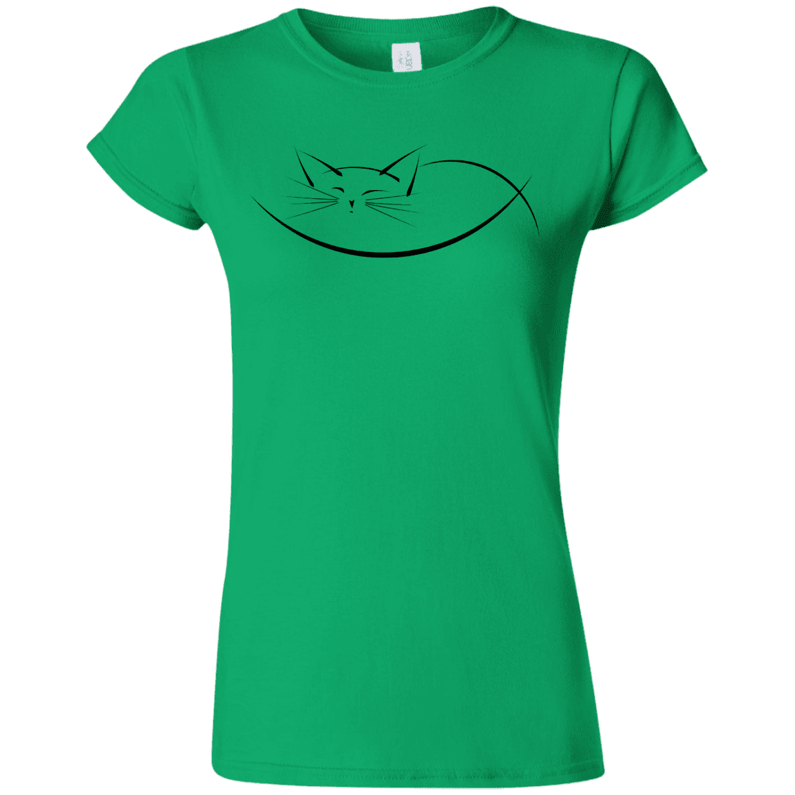 T-Shirts Irish Green / S Cat Nap Junior Slimmer-Fit T-Shirt