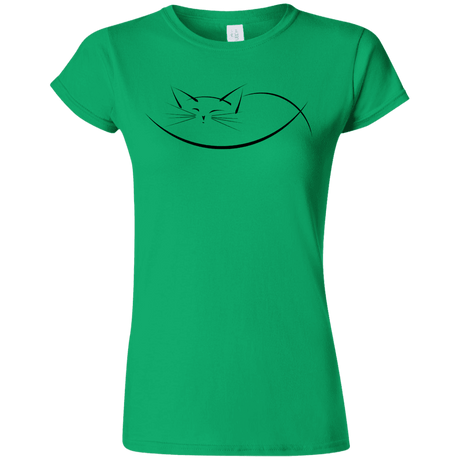 T-Shirts Irish Green / S Cat Nap Junior Slimmer-Fit T-Shirt