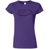 T-Shirts Purple / S Cat Nap Junior Slimmer-Fit T-Shirt