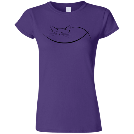 T-Shirts Purple / S Cat Nap Junior Slimmer-Fit T-Shirt