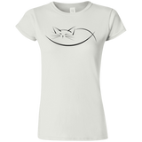 T-Shirts White / S Cat Nap Junior Slimmer-Fit T-Shirt