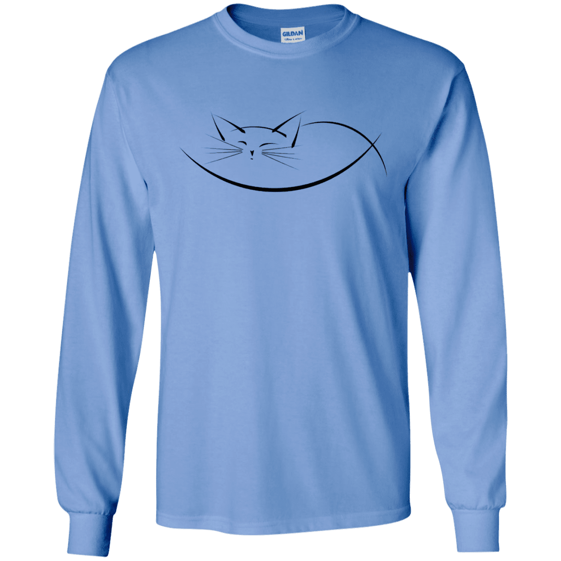 T-Shirts Carolina Blue / S Cat Nap Men's Long Sleeve T-Shirt