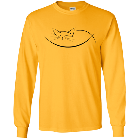 T-Shirts Gold / S Cat Nap Men's Long Sleeve T-Shirt