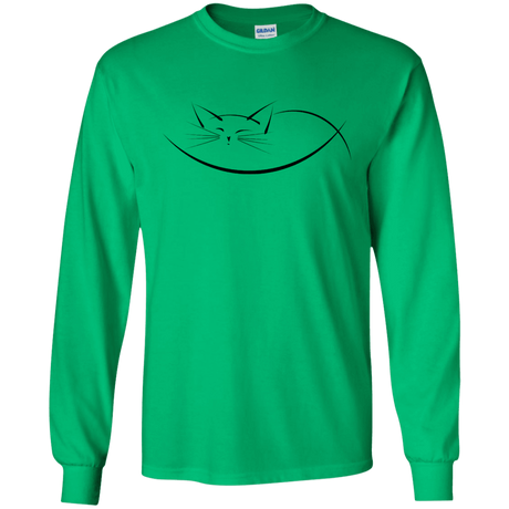 T-Shirts Irish Green / S Cat Nap Men's Long Sleeve T-Shirt