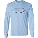 T-Shirts Light Blue / S Cat Nap Men's Long Sleeve T-Shirt