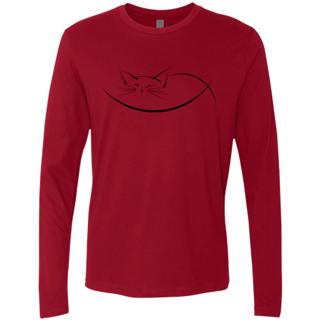 T-Shirts Cardinal / S Cat Nap Men's Premium Long Sleeve