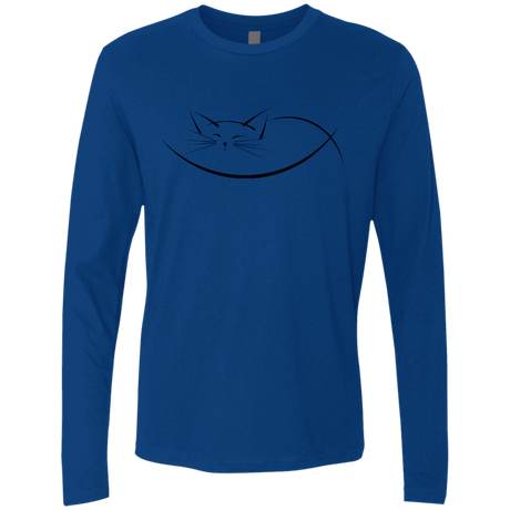 T-Shirts Royal / S Cat Nap Men's Premium Long Sleeve