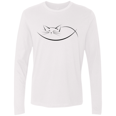 T-Shirts White / S Cat Nap Men's Premium Long Sleeve