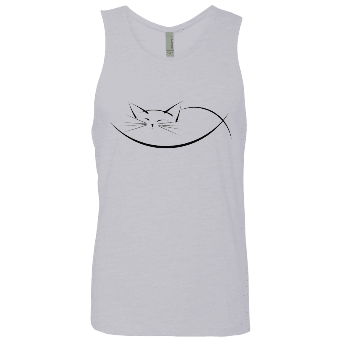 T-Shirts Heather Grey / S Cat Nap Men's Premium Tank Top