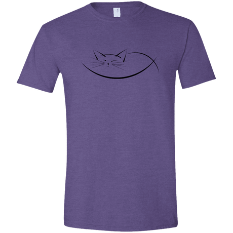 T-Shirts Heather Purple / S Cat Nap Men's Semi-Fitted Softstyle