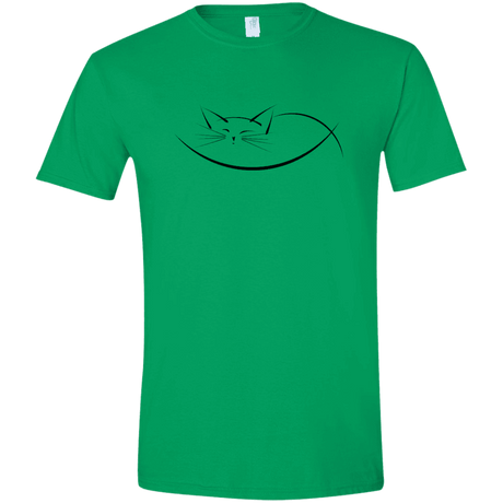 T-Shirts Irish Green / S Cat Nap Men's Semi-Fitted Softstyle