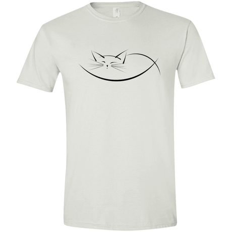 T-Shirts White / X-Small Cat Nap Men's Semi-Fitted Softstyle