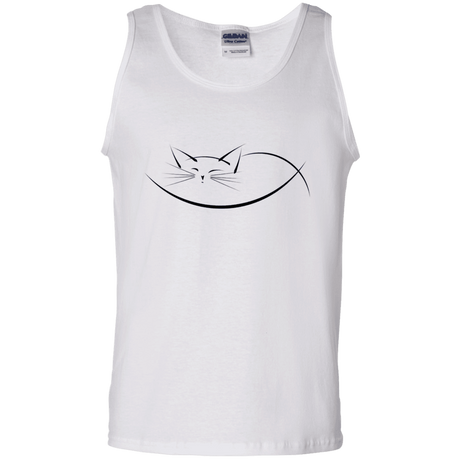 T-Shirts White / S Cat Nap Men's Tank Top