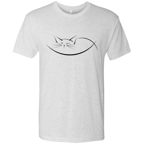 T-Shirts Heather White / S Cat Nap Men's Triblend T-Shirt