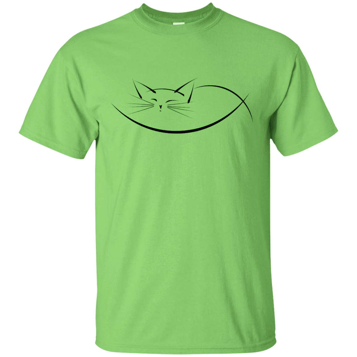 T-Shirts Lime / S Cat Nap T-Shirt