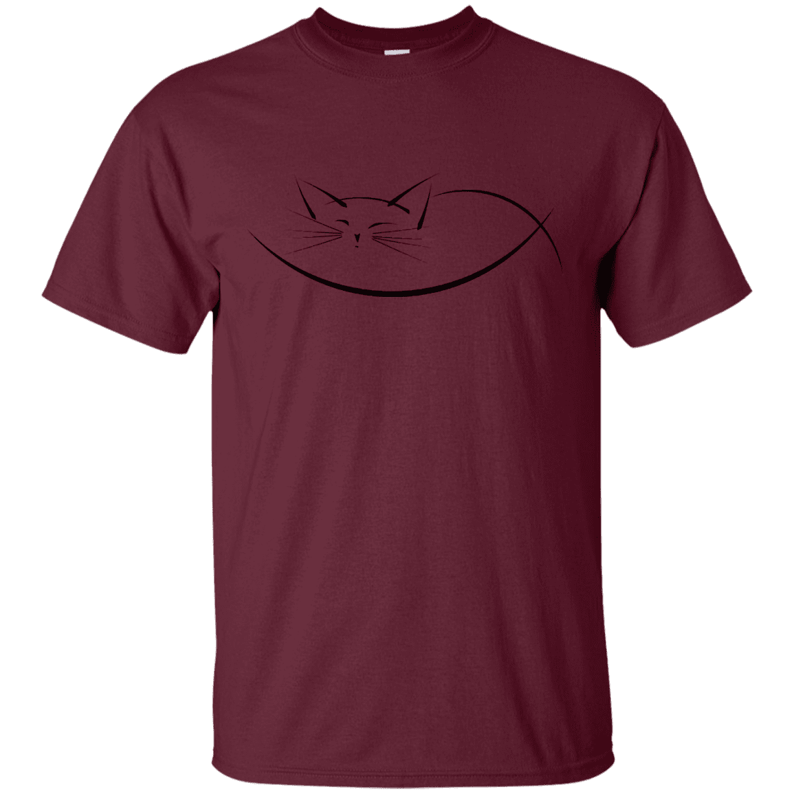 T-Shirts Maroon / S Cat Nap T-Shirt