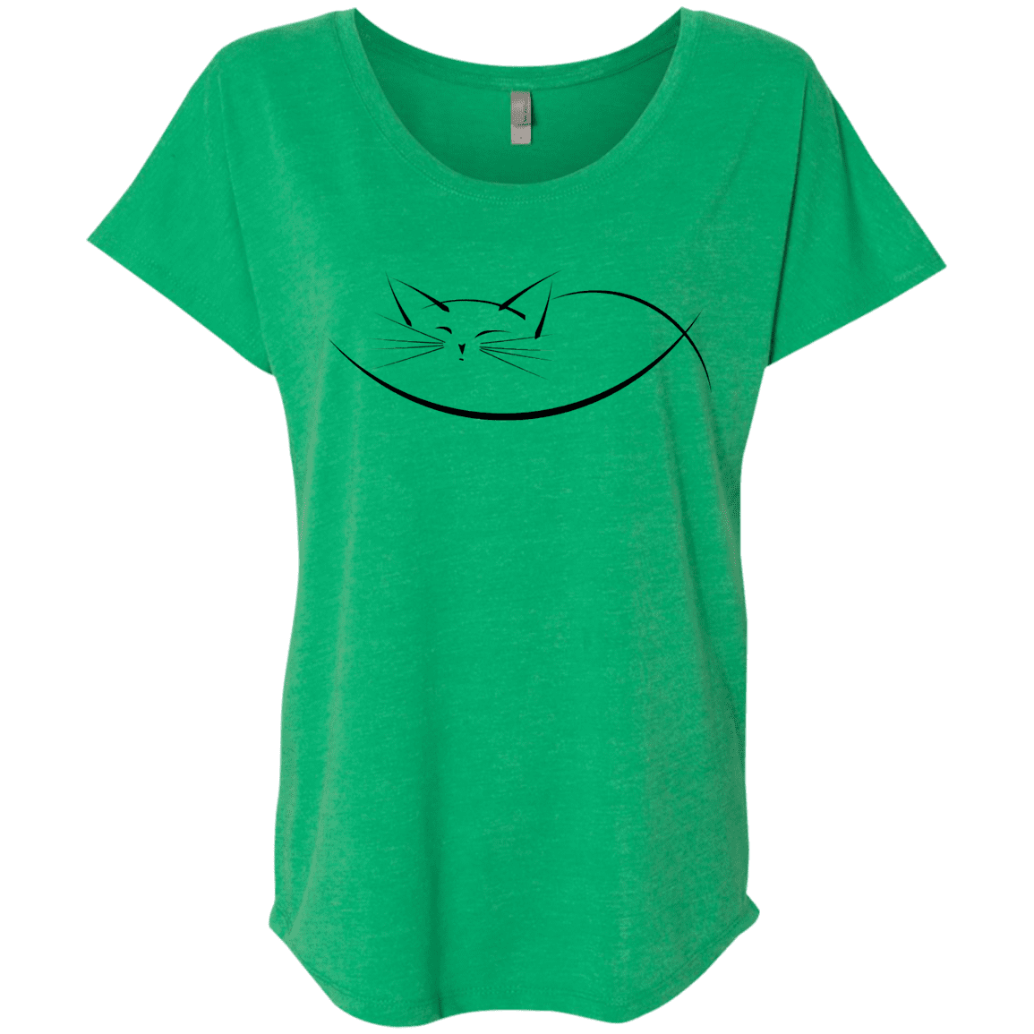 T-Shirts Envy / X-Small Cat Nap Triblend Dolman Sleeve