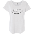 T-Shirts Heather White / X-Small Cat Nap Triblend Dolman Sleeve