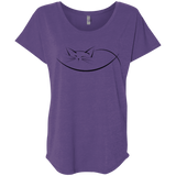 T-Shirts Purple Rush / X-Small Cat Nap Triblend Dolman Sleeve