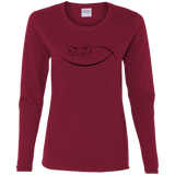 T-Shirts Cardinal / S Cat Nap Women's Long Sleeve T-Shirt