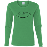 T-Shirts Irish Green / S Cat Nap Women's Long Sleeve T-Shirt