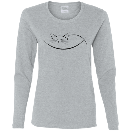 T-Shirts Sport Grey / S Cat Nap Women's Long Sleeve T-Shirt