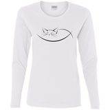 T-Shirts White / S Cat Nap Women's Long Sleeve T-Shirt