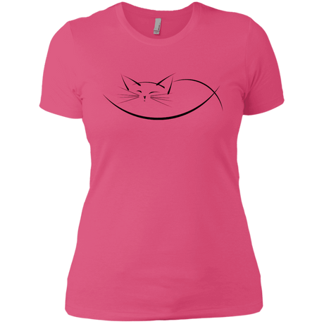 T-Shirts Hot Pink / X-Small Cat Nap Women's Premium T-Shirt