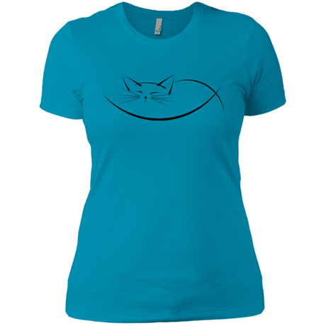 T-Shirts Turquoise / X-Small Cat Nap Women's Premium T-Shirt