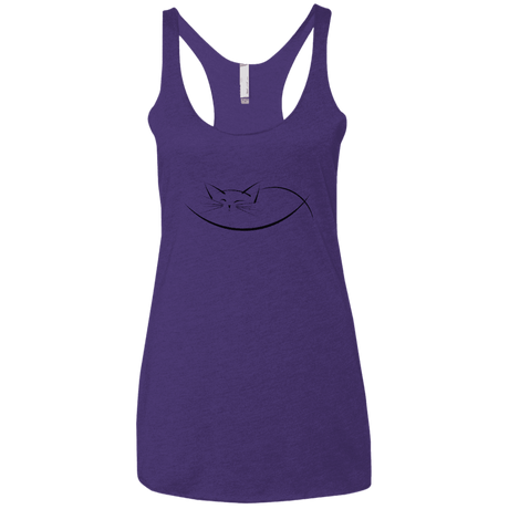 T-Shirts Purple Rush / X-Small Cat Nap Women's Triblend Racerback Tank