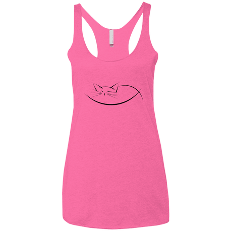 T-Shirts Vintage Pink / X-Small Cat Nap Women's Triblend Racerback Tank