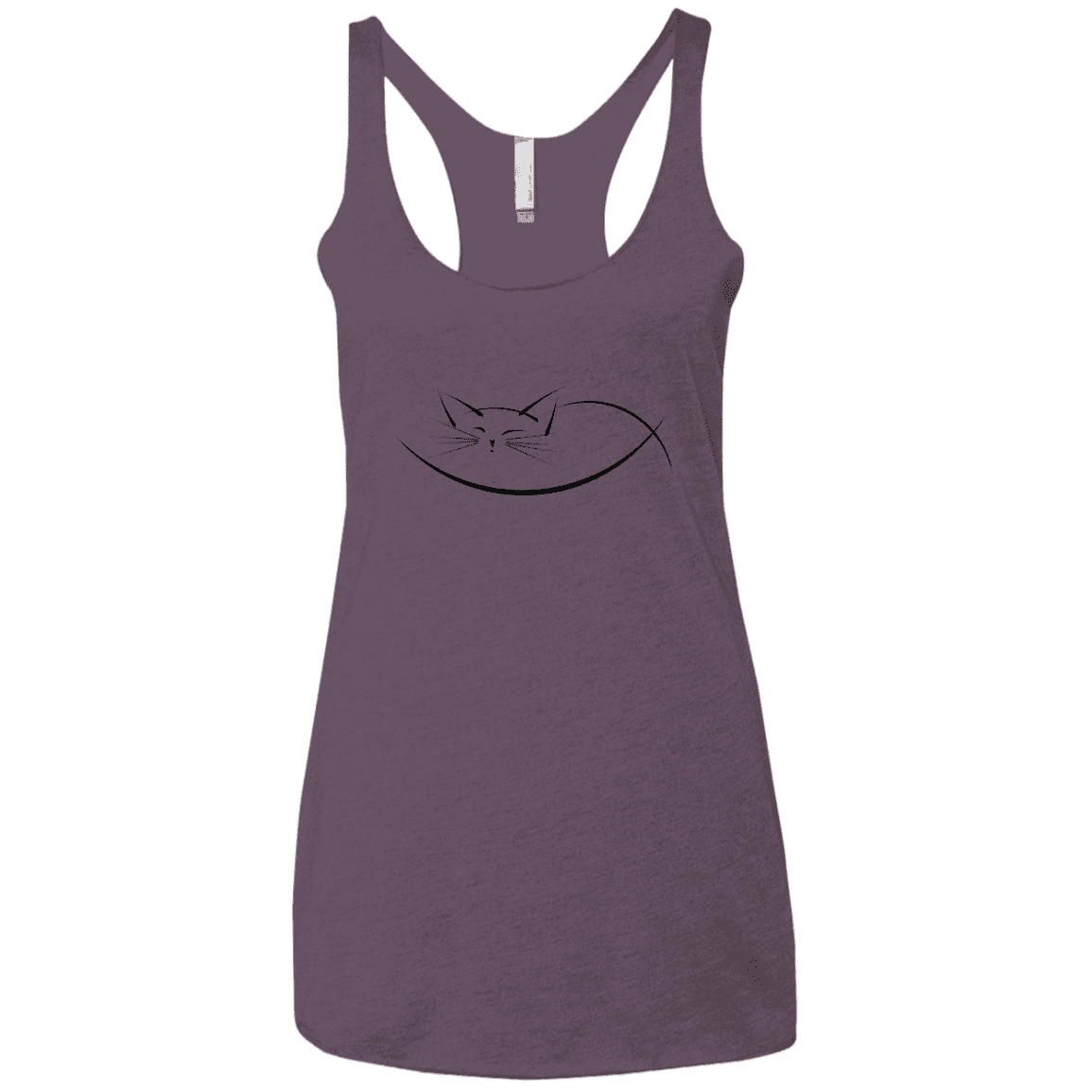 T-Shirts Vintage Purple / X-Small Cat Nap Women's Triblend Racerback Tank