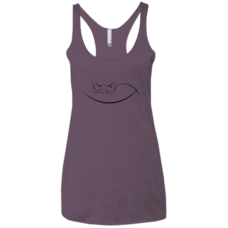 T-Shirts Vintage Purple / X-Small Cat Nap Women's Triblend Racerback Tank