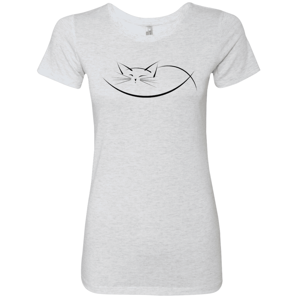 T-Shirts Heather White / S Cat Nap Women's Triblend T-Shirt