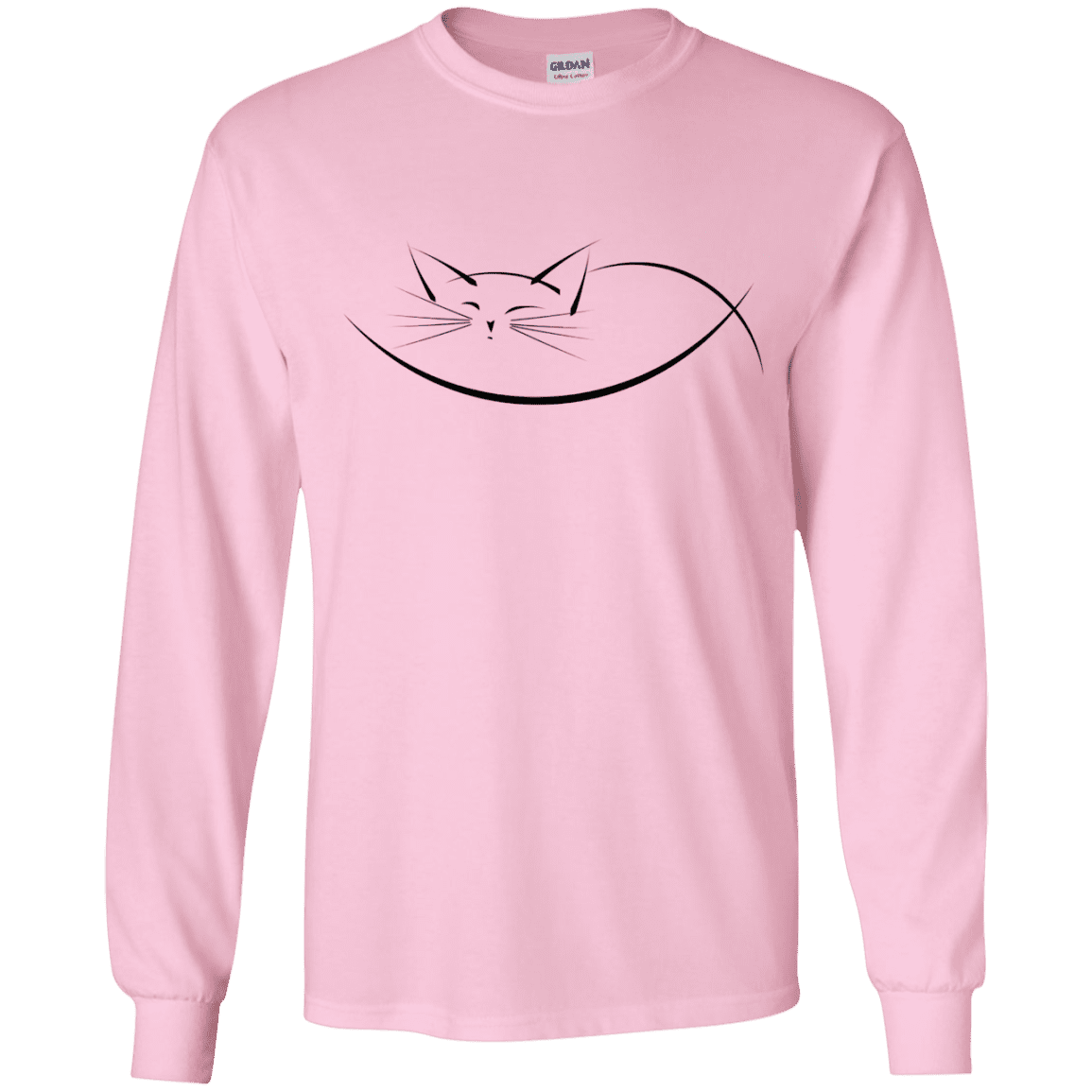 T-Shirts Light Pink / YS Cat Nap Youth Long Sleeve T-Shirt