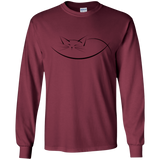 T-Shirts Maroon / YS Cat Nap Youth Long Sleeve T-Shirt