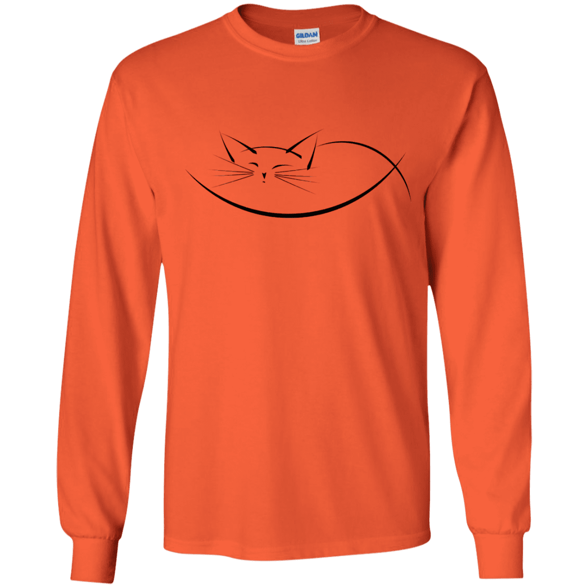 T-Shirts Orange / YS Cat Nap Youth Long Sleeve T-Shirt