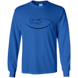T-Shirts Royal / YS Cat Nap Youth Long Sleeve T-Shirt