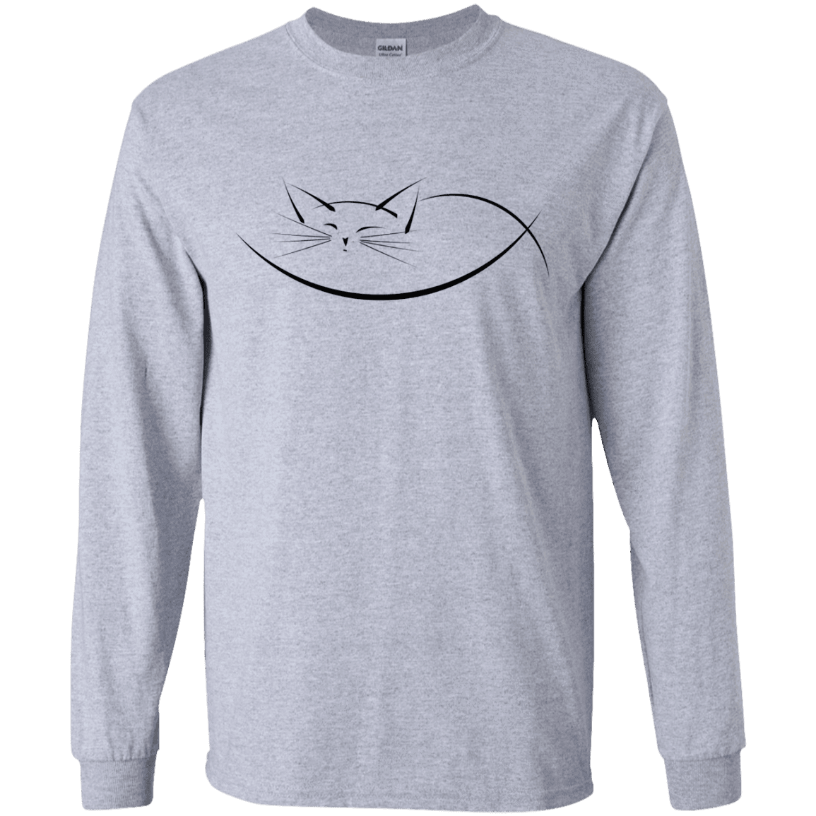 T-Shirts Sport Grey / YS Cat Nap Youth Long Sleeve T-Shirt