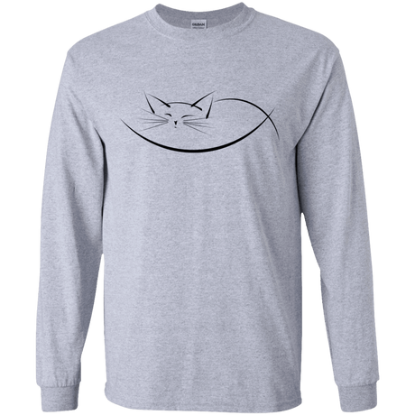 T-Shirts Sport Grey / YS Cat Nap Youth Long Sleeve T-Shirt