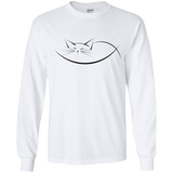 T-Shirts White / YS Cat Nap Youth Long Sleeve T-Shirt