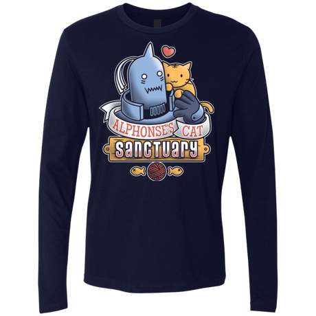 T-Shirts Midnight Navy / Small CAT SANCTUARY Men's Premium Long Sleeve