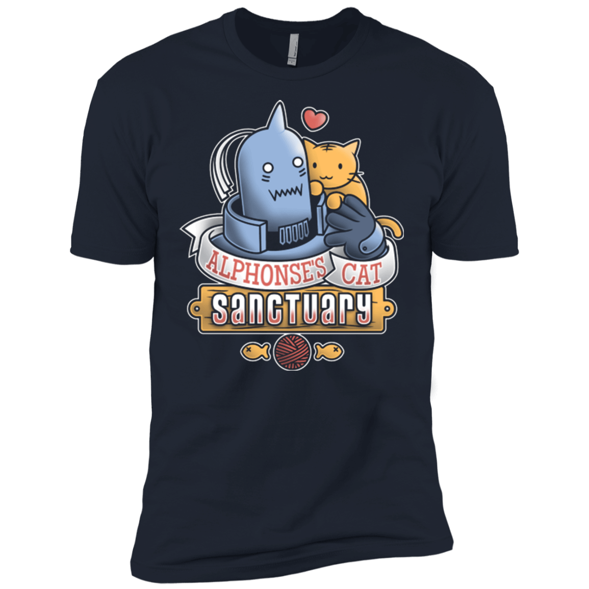 T-Shirts Midnight Navy / X-Small CAT SANCTUARY Men's Premium T-Shirt