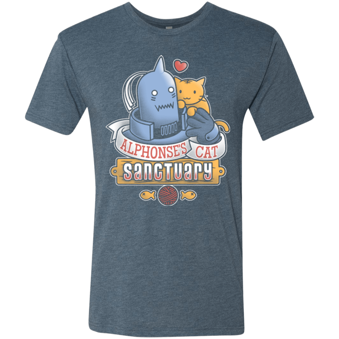 T-Shirts Indigo / Small CAT SANCTUARY Men's Triblend T-Shirt